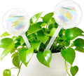 Pynqdfu 2 Pcs Plant Watering Globes,Colorful Rainbow Gradient Glass Watering Devices,Self Watering Planter Insert Plant Accessories for Indoor Outdoor,Home Garden,Flowerpot,Hanging Plants