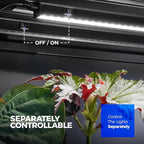 Barrina T5 Plant Lights for Indoor Growing, 4FT 160W (8 X 20W) Led Grow Light with Magnetic Design, Full Spectrum Grow Light Strip with Black Cover, Plug and Play, 5000K, 8 Packs