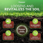 Florasoul® Clay Breaker Soil Amendment (6.6 lbs) – Revitalize Heavy Clay & Compacted Soil – Plant-Based & Vegan Formula – Enhances Drainage & Aeration – for Gardens, Lawns & Flower Beds