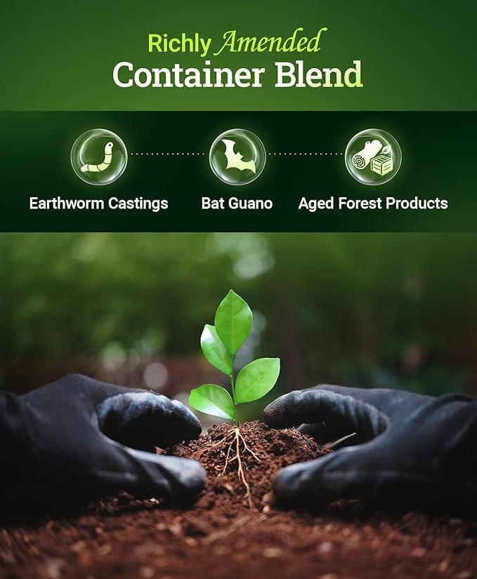 FoxFarm Happy Frog Potting Soil - Ready-to-Use Amended Container Blend with Soil Microbes, Earthworm Castings, Bat Guano, and Aged Forest Products for Indoor & Outdoor Plants - 12 Quart
