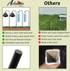 Ashman Shepherd's Hooks 35 Inch (36 Per Pack), Black, Made of Premium Metal for Hanging Solar Lights, Bird Feeders, Mason Jars, Christmas Lights, Lanterns, Garden Stakes and Wedding Décor.