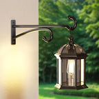 12" Plant Hanger Hook Outdoor Indoor – Planter Hooks for Hanging Plants, Plant Wall Hooks, Brackets for Hanging Plants, Baskets, Wind Chimes, Bird Feeders, Lanterns, Bird Houses (Black, Metal, 2-Pack)