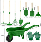 Kids Gardening Tools Outdoor Toys Set Backyard Play with Wheelbarrow Educational STEM Learning Pretend Toys Outdoor Indoor for Toddlers Kids Boys Girls