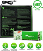 MET Certified Seedling Heat Mat, Seedfactor Waterproof Durable Germination Station Heat Mat, Warm Hydroponic Heating Pad for Indoor Home Gardening Seed Starter(20" x 20")