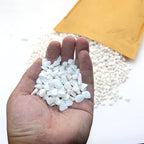 White Rocks. Decorative Pebbles. 1/5 Inch 2 lbs for Garden, Landscaping, Indoor, Vase Fillers, Crafting, Succulents, Pots, Plants (Mini, Tumbled, 2)