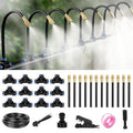 39FT Garden Mister System, Automatic Garden Watering System with 360-degree Bending Dropper Atomizing Copper Nozzle, Drip Irrigation System for Garden, Greenhouse, Yard, Lawn, Plant (12 Spray Nozzles)