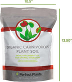 Perfect Plants Carnivorous Plant Soil | 4 Qts. Organic Premium Mix | Use with Venus Fly Traps, Pitcher Plants, or Other Carnivorous Plants