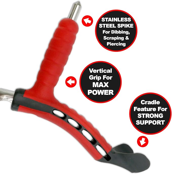 Roamwild Multi-Digger Dual Grip Garden Hand Fork Cultivator & Weeder (Hand Fork/Cultivator)
