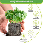 Legigo 50 PCS 30mm Coco Coir Pellets Seed Starter Pods, Compressed Seed Starting Coconut Coir Pellets Soil Plugs for Seedlings, Seeds Plant Starter Pods for Garden Planting Herbs Flowers Vegetables