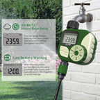 GMR Sprinkler Timer, Water Timer for Garden Hose, Hose Timers for Watering, Irrigation System with 3 Programs/Rain Delay/Manual/Auto Watering System, 1 Outlet