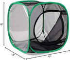 RESTCLOUD Insect and Butterfly Habitat Cage Terrarium Pop-up 12 X 12 X 12 Inches