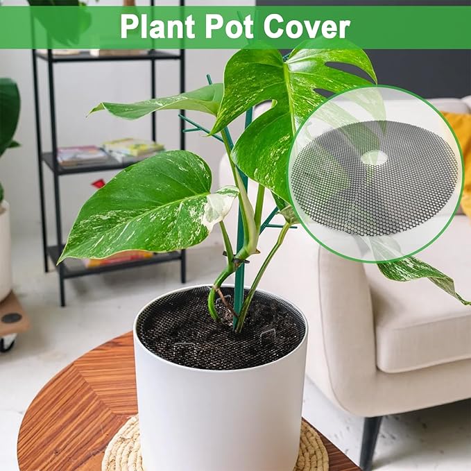 4 PCS 11.8 Inch Indoor Plant Protector from Cats Black Plant Pot Cover Plant Covers from Animals