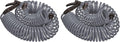 Orbit 26382 Coil Garden Hose, 25 Feet, with 8-Pattern Hose Nozzle (Gray) (Pack of 2)