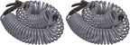 Orbit 26382 Coil Garden Hose, 25 Feet, with 8-Pattern Hose Nozzle (Gray) (Pack of 2)
