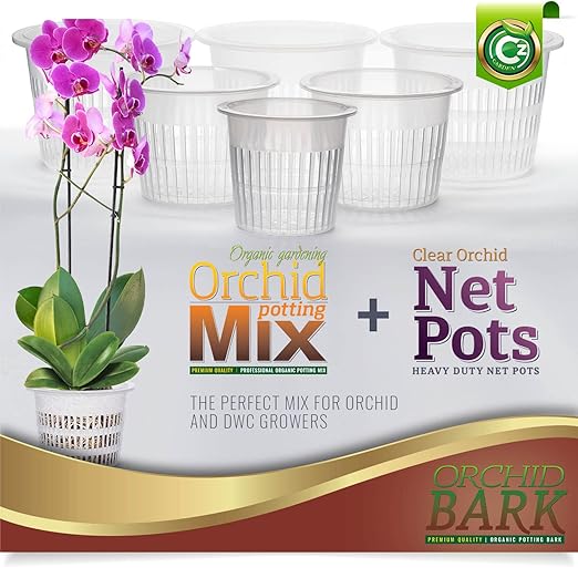Organic Orchid Potting Bark - Made in USA Premium Garden Soil Amendment for Root Development of Phalaenopsis, Cattleyas, Indoor/Outdoor Plants & Reptile Terrarium Bedding! Chunky Fir Bark. OMRI Listed