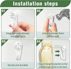 Wall Hanging Planter Propagation Station for Indoor Plants Glass Vase Air Plant Holder for Bathroom Living Room