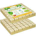 Halatool 1.5 Inch Rockwool Cubes Garden Rock Wool Grow Cubes Starter Plugs for Hydroponics Soilless Cultivation Seedlings Cuttings Clone Plants Germination Start (2 Sheets, 98 Plugs in Total)