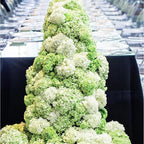 Coferset Light Green Hydrangea Artificial Flowers 3pcs Lifelike Faux Hydrangea Real TouchArtificial Flowers for Outdoors Home Wedding Christmas Office Party Living Room Decoration,22inch