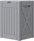Greesum 52 Gallon Outdoor Resin Package Delivery Box for Porch, Lockable Secure Double-Wall, Waterproof Deck Box for Package Protection, Gray