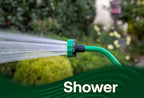 Rain Bird TCNZL8PWAND16 16" Watering Wand Garden Hose Nozzle, Thumb Control, Carbon Fiber Texture, 8-Pattern