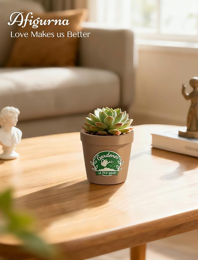 Gardening Gifts for Women: Gardener of the Year Planter - Funny Garden Gifts for Plant Lovers Gardeners Mom Grandma - Cool Plant Pot Present for Birthday Mother's Day Christmas