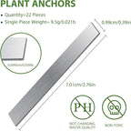 52Pcs Aquarium Plant Weights for Fish Tank - Aquarium Plant Anchors Live Plants Fixed Ring Base, Non-Toxic Weighted Blocks to Hold Aquatic Live Plants Underwater