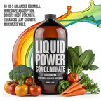 Liquid Power Eggplant Fertilizer - Professional Liquid Plant Food for Eggplant - Fast-Acting Concentrate for Growth, Strong Roots & High-Yield Harvest - 8 oz - Indoor & Outdoor Use