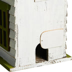 Glitzhome Hanging Birdhouse for Outside, Oversized Solid Wood 3-Story Villa Bird House, 20" H Distressed Pet Cottage Decorative Birdhouse for Outdoor Patio Garden