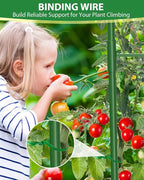 3 Pack Tomato Cages for Garden, 51in*13in Adjustable Tomatoes Plant Stakes Support Cages Trellis, Garden Trellis for Vegetable Flowers Fruits Climbing Plants- 20 Binding Wires Included