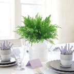 PASYOU Artificial Fern Plants, Fake Ferns Shrubs Plant Plastic Greenery Faux Monstera Leaves Stems Boston Leaf for Outdoor Indoor Decor Home Garden Party Office Wedding Decoration DIY - 4 Pack