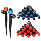 32 Pack New Easy-Connect Drip Emitters Sprays for 1/4" Drip Irrigation Tubing (16 Pcs Quick-Connect Emitters Vortex+16 Pcs Quick-Connect Emitters Stream)