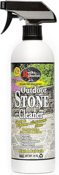 Rock Doctor Outdoor Stone Cleaner, Natural Cleaning Solution Removes Stains and Discoloration, Brightens Granite, Pavers, Fire Pits, and Concrete, Plant and Pet Safe, 24 oz Pack of 1