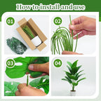 28“ Fake Plant Artificial Banana Tree for Room Decor, Faux Potted Plants Indoor for Home Living Bedroom Aesthetic Farmhouse Dorm Office Classroom and Outdoor Garden Porch Balcony Decor