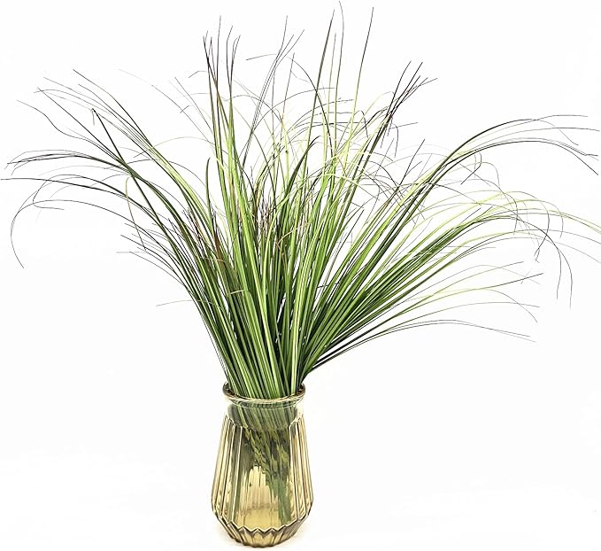 Artificial Plants, Fake Wheat Grass Tall Shrubs Bundles, Faux Greenery Plastic Plant Indoor Outdoor Decoration Home Garden Christmas Party Table Centerpieces Vase DIY Decor - Tail End Red Leaves 8 Pcs