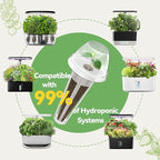 inbloom 12-Pod Fruit Seed Pod Kit for AeroGarden, iDOO, Ahopegarden Hydroponic Growing System, Included Strawberry, Cucumber, Green Pepper, Golden Tomato, Radish, Dwarf Pea, Beet, 400+ Seeds