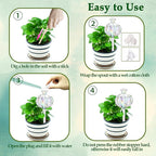 4 Pack Self Watering Planter Insert,Plant Watering Devices Plant Watering Globes for Indoor Plants,Easy Plants Live Houseplants Self Watering Plant Accessories Indoor Items for Plant Lovers - White