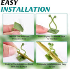 ALLWIN Plant Climbing Wall Clips - 120Pcs,Plant Hooks for Vines, Money Plant Clips