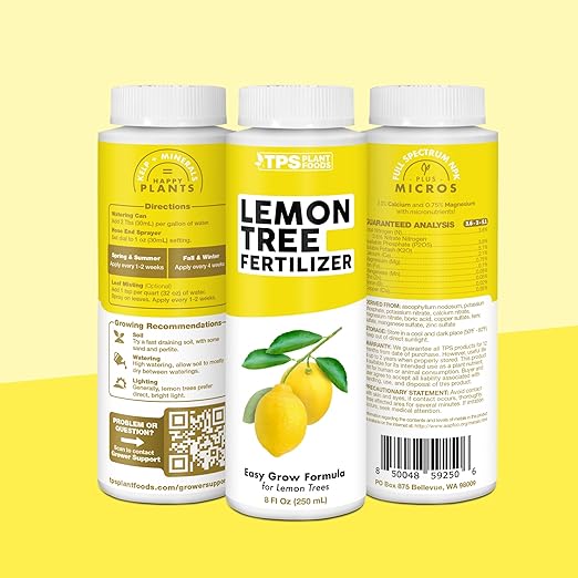 Lemon Tree Fertilizer – Liquid Plant Food for More Fruit, Better Flowering & Stronger Root Development, 1 Gallon