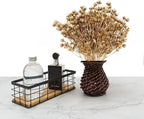 PASYOU Fake Plants Decoration for Christmas, Artificial Flowers Golden Plastic Leaves Grass Faux Outdoor Indoor Home Garden Party Room Bedroom Office Wedding Table Centerpiece DIY Decor, Gold 2 Pack