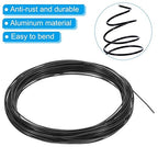 PATIKIL 1mm Bonsai Training Wire, 1 Roll Floral Wire Stems Anodized Aluminum Trees Wire 32.8 Feet Total for Gardening Branch Fixing, Black