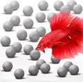 SunGrow Calcium-Rich Energy Balls, Fish Breeding Tank Cleaning Aid, Calcium Ball for Betta, Aquarium Tank Decor, Fish Activity Booster, Energy Source for Fish, Tank Accessories, 30 Pcs