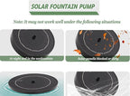 Yiabivo Solar Powered Bird Bath with Fountains for Hummingbirds,Stable Stylish Design with 5-Prong Base Stake Plastic Bird Bath for Outside Lawn Patio Yard Garden