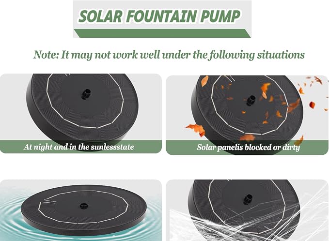 Yiabivo Solar Powered Bird Bath with Fountains for Hummingbirds,Stable Stylish Design with 5-Prong Base Stake Plastic Bird Bath for Outside Lawn Patio Yard Garden