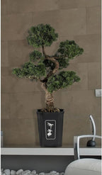 Nearly Natural 4100 Cedar Bonsai Tree, 36-Inch, Green