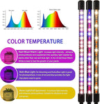 Grow Light for Indoor Plants - Upgraded Version 80 LED Lamps with Full Spectrum & Red Blue Spectrum, 3/9/12H Timer, 10 Dimmable Level, Adjustable Gooseneck,3 Switch Modes