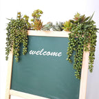 4 pcs Artificial Hanging Succulents Faux Burro's Tail Picks Trailing String of Pearls Succulent Fake Greenery Sprays 13.4" L for Basket Planter Centerpiece Floral Arrangement Indoor Outdoor Decor