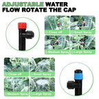 Drip Irrigation System – 2026 Upgraded Garden Watering System with 46FT 1/2'' Tubing, New Quick-Connect 1/4 inch Fittings Automatic Sprinkler for Garden Lawn Greenhouse Plant Flower Bed