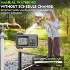 120 Ft Drip Irrigation System with Smart Water Timer – Automatic Garden Watering Kit with Solid Brass Metal Connectors, 360° Adjustable Nozzles & Bendable Tubing for Garden, Greenhouse & Lawn
