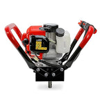 XtremepowerUS 2.3HP Post Hole Digger V-Type Gasoline 2-Stroke 55cc Auger Earth Fence Hole Digger Digging Drill for Fence, Farmland and Garden (Powerhead Only)