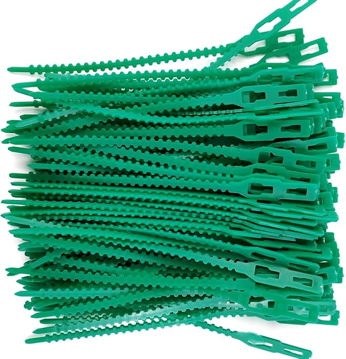 GXXMEI 200PCS Adjustable Plant Ties - Flexible Green Multi-Function Sturdy Garden Twist Tie for Plant Support, Tree, Shrub - PT-200